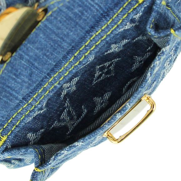 Louis Vuitton Monogram Denim Blue GM Shoulder Bag - Picture 8 of 8